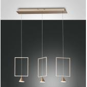 matt arany fuggesztek modern harom pontos lampa elegans minimal etkezo konyha nappali vilagitas formavivendi lakberendezes.JPG